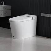 Right side view of Casta Diva smart toilet featuring auto open lid and ergonomic design, model CD-K010